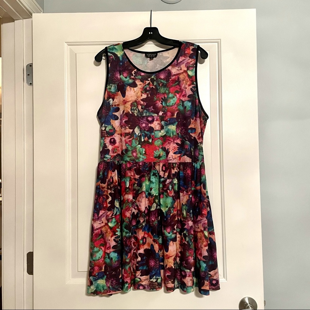 Topshop Floral Skater Dress